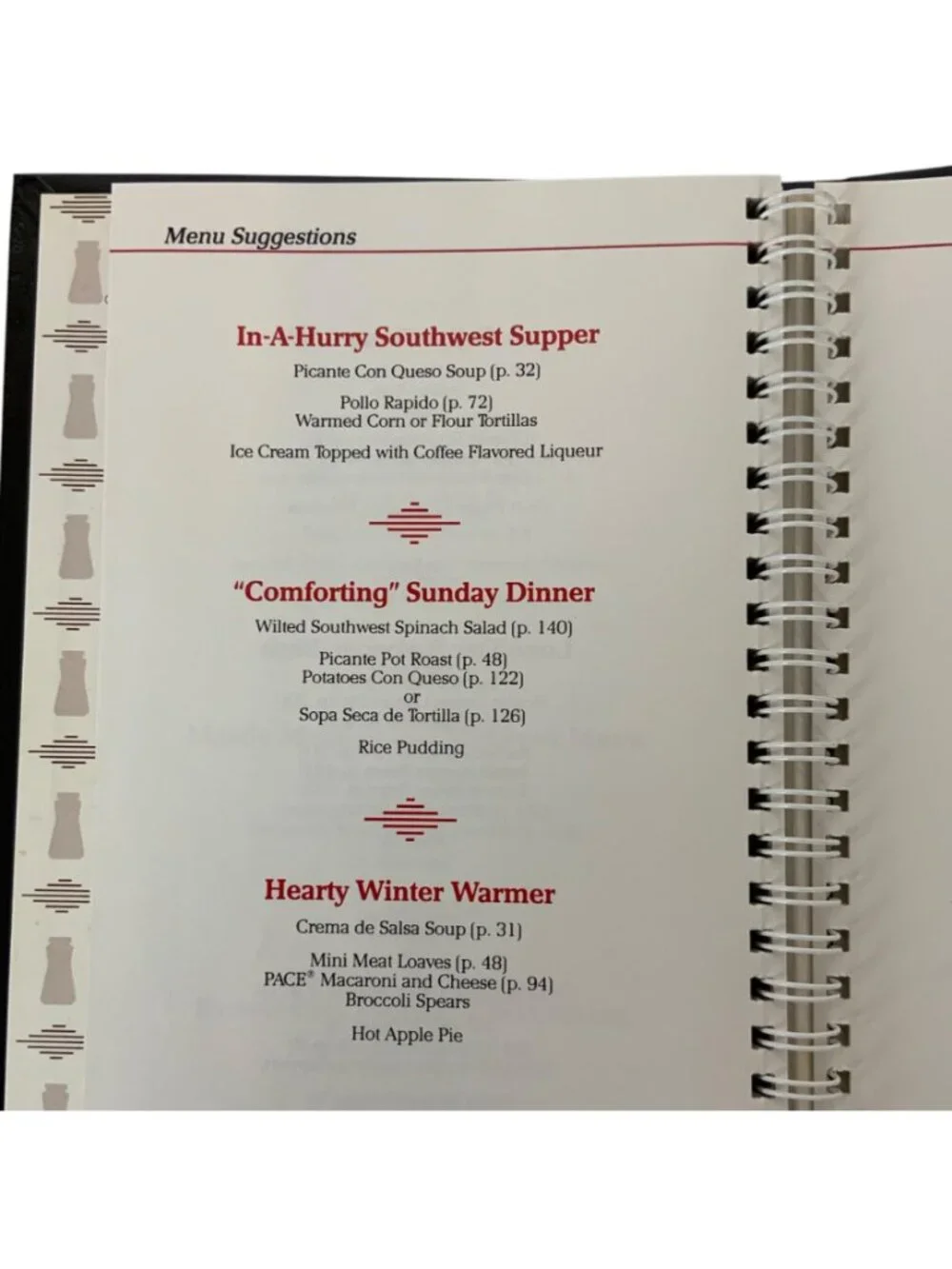 Pace Picante Sauce 40th Anniversary Recipe Collection Cookbook Tex-Mex 1987